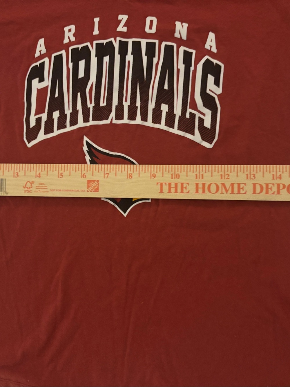 NFL Women's Red Team Apparel Shirt Women’s Small Arizona Cardinals V Neck - Picture 12 of 16